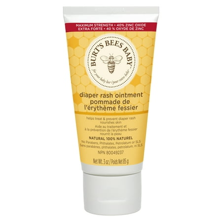 Burt's Bees Baby 100% Natural Diaper Rash Ointment - 3 Ounces (Best Natural Diaper Rash Cream)