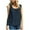 Navy, variant on Odeerbi Cotton Linen Tank Tops for Women Summer Large Size Leeveless Tops Casual Solid Color Loose Blouse Yellow