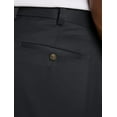 thumbnail image 3 of Big and Tall Essentials by DXL Men's Microfiber Dress Pants, Black, 52W x 34L, 3 of 6