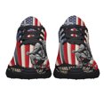 thumbnail image 5 of Memorial Day Veteran Kneeling ChriStCross American flag Shoes Sneakers Black Size 9, 5 of 7