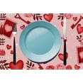 thumbnail image 4 of Valentine's Day Placemats, Red Love Heart Table Mats for Kitchen Dining, Wedding Anniversary Decor, 4 of 6