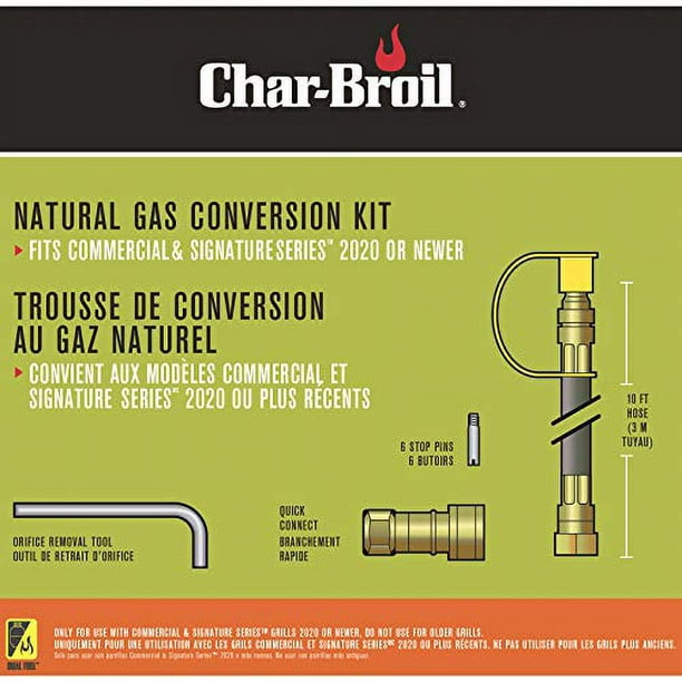 Char Broil 8216842R04 Natural Gas Conversion Kit 2020 and Newer Silver