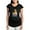 Black, variant on - Cute Giraffee Easter Egg Basket Maternity T Shirt - Maternity Dark T-Shirt