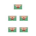 thumbnail image 3 of Guardoinrt Christmas Themed Dust Mask Breathable Polyester Printing Face Mask with Elastic Ear Rope Type 3 Pattern 2 5Set, 3 of 6