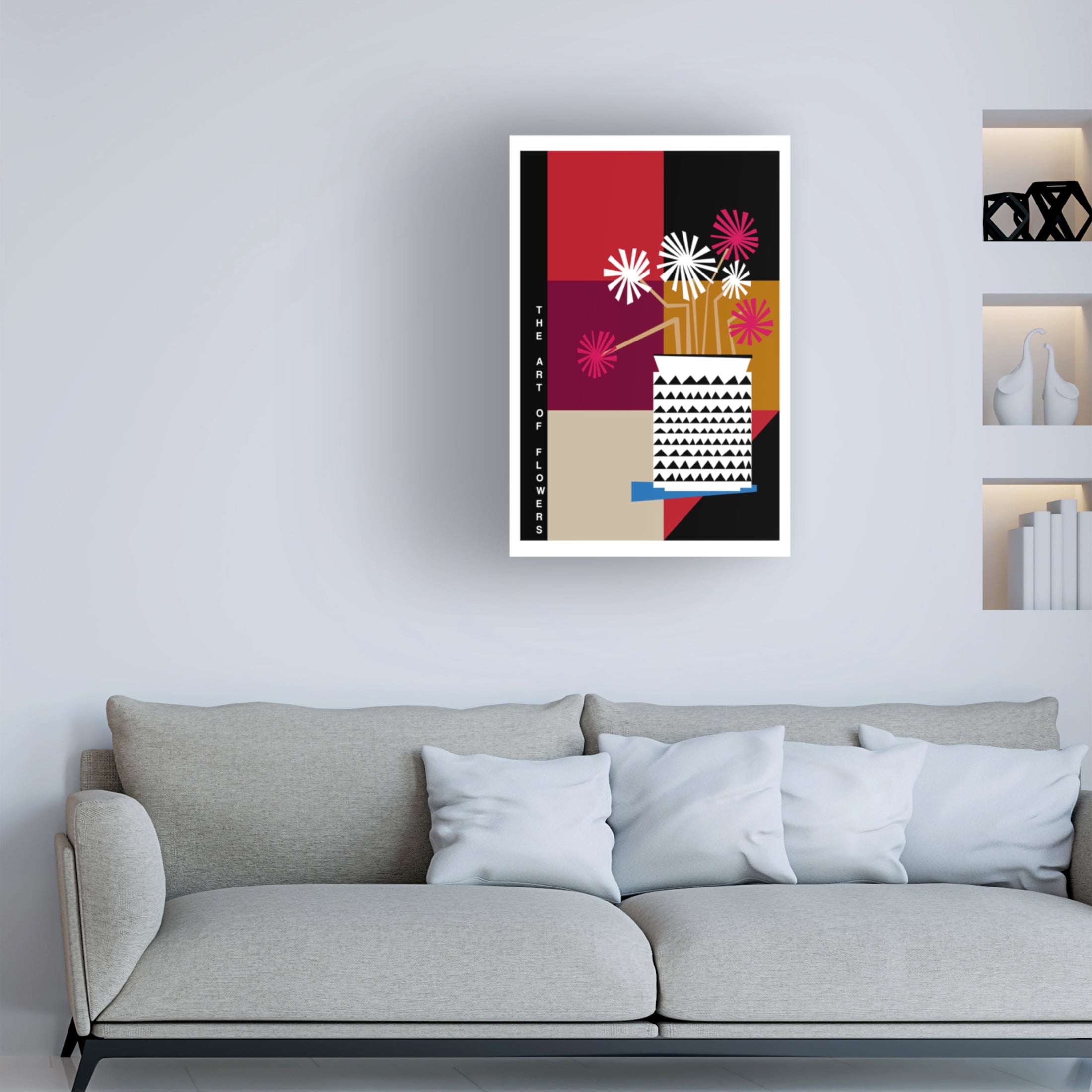 Trademark Fine Art Frances Collett  The Art Of Flowers Pink/White Canvas Wall Art