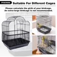 thumbnail image 4 of LAICAIW 2 Pack Bird Cage Cover, Adjustable Birdcage Cover Bird Cage Seed Catcher, Universal Bird Cage Mesh Netting Cage Skirt Guard Bird Cage Net Cover for Round Square Cage, 4 of 7