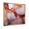 thumbnail image 2 of Designart "Essence of Gold and Pink Marble II" Abstract Framed Wall Art Decor - Modern Pink Abstract Marble Entryway Framed Wall Art, 2 of 6