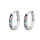 thumbnail image 1 of 2 uds pendientes de aro mínimos de acero inoxidable cristal Zirconia pequeño Huggie pendiente de cartílago fino Helix Tragus joyería Piercing, 1 of 4