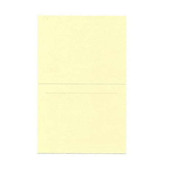 JAM Paper Foldover Cards, 4 3/8 x 5 7/16, 25/Pack, Ivory Panel