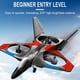 thumbnail image 4 of Fiudx Ofertas Flash Del Día Nuevo V27 Rc Glider Drones Control Remoto 4K Cámara Hd Rc Avión 6Ch Espuma Truco Fighter Juguetes Con Luz Led Para Niños Adultos, 4 of 7