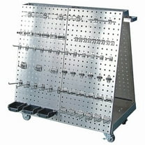 Triton Products® STAINLESS STEEL LOCBOARD LBC-18SSH A-Frame Pegboard Truck Kit,Silver
