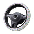 thumbnail image 2 of Cauagu Bear And Polka Dot Print Car Steering Wheel Cover - Universal Car Accessory for Diverse Cars for Steering Wheel with a Diameter of 14.5"-15", 2 of 7