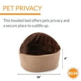 thumbnail image 4 of K&H Pet Products Self-Warming Kitty Bed Hooded Chocolate/Tan Small 16 Inches, 4 of 8