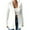 White, variant on Womens Tunic Blazer Suit Jacket Long Sleeve One-button Long Blazers Business Casual Outfits for Women (2XL, White)
