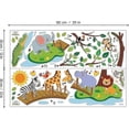 thumbnail image 5 of Vinilos decorativos de animales de la selva: Elefante, jirafa y león en un puente. Decoración de pared para dormitorio infantil o de bebé., 5 of 5