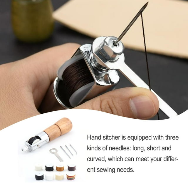 Leather Sewing Awl Kit Easy to Operate Hand Multiple Usage DIY Stitcher Set Repair Stitch Supply DIY Accessories Handicraft WorksLeathercrafts Tool