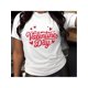 thumbnail image 1 of Camiseta deportiva de manga corta de algodón con cuello redondo para hombre y mujer, ideal para todas las estaciones, con estampado de San Valentín, 1 of 5