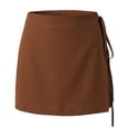 thumbnail image 6 of Kilaqueen Women's Wrap Skort with Tie Waist, High Waisted A Line Mini Skirt Shorts for Golf, Tennis, Travel, Parties and Casual Summer Outfits, 6 of 6