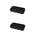 thumbnail image 2 of sweethay Ice Cube Maker DIY Creative 8-Cavity Round Ice Ball Mold Home Bar Party Negro 2Conjunto, 2 of 6