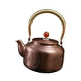 thumbnail image 4 of yotijay Copper Tea Kettle 1300ml with Handle Thick Portable Handcrafted Handmade for Tea auspicious beast, 4 of 9