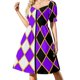 thumbnail image 4 of Vestido de manga corta Crystals Gardens, vestido de mujer, vestidos para eventos especiales., 4 of 8