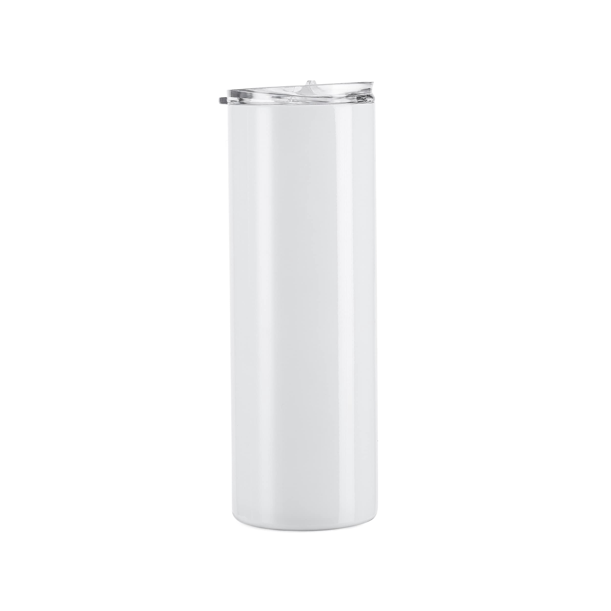 Makerflo 30 oz Skinny Tumbler Stainless Steel Silver 25 Pack Ideal for DIY Crafts -Epoxy