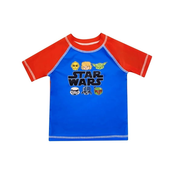 Star Wars Toddler Boys' Chibi Character Rash Guard, Sizes 2T-4T