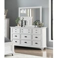 thumbnail image 3 of Esofastore 5-Piece Transitional Solid Wood Queen Bedroom Set, White, 3 of 7