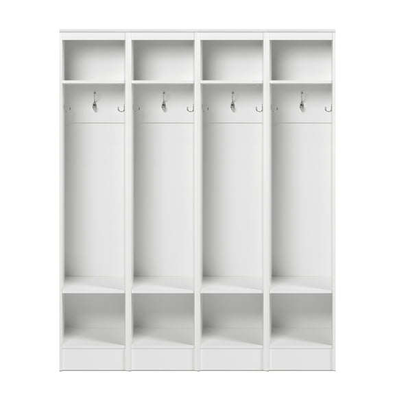 Prepac Narrow Entryway Organizer, White - Set of 4