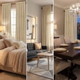 thumbnail image 5 of SNITIE Velvet Curtains 2 Panels, Thermal Insulated Rod Pocket Curtains, Soft Privacy Light-Filtering Velvet Drapes for Bedroom Living Room, 5 of 6