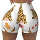 thumbnail image 2 of Balery Christmas Gnomes In Leopard Pantalones cortos de entrenamiento estampados para mujer, sin costuras, ajustados, para gimnasio, yoga, correr, deportes, ejercicio activo, fitness.-Large, 2 of 8