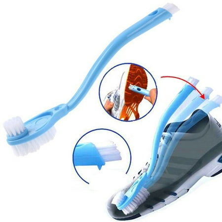 

Menrkoo Double Long Plastic Handle Shoes Wash Brush Cleaner Sneakers Cleaning