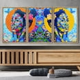 thumbnail image 3 of wall26 Framed Canvas Print Wall Art Set Spray Paint Vibrant Flower Woman Graffiti &amp; Street Art Comic Book Illustrations Modern Art Urban Portrait for Living Room, Bedroom, Office - 16"x24&qu, 3 of 5