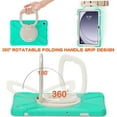 thumbnail image 4 of Case for Samsung Galaxy Tab A9+ 11.0 inch, 360 Degree Rotating Hand Grip Shockproof Cover with Shoulder Strap, Mint Green, 4 of 7