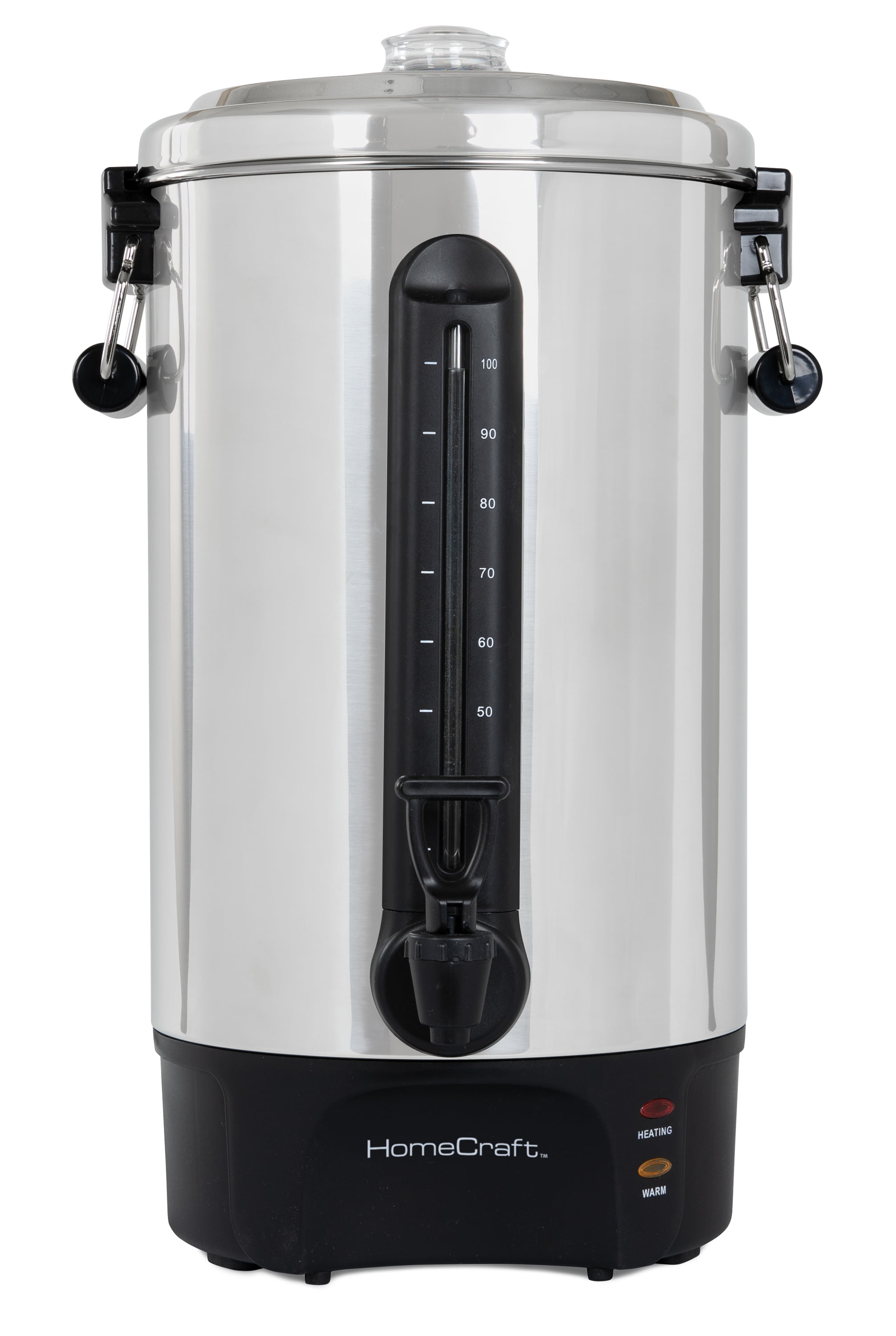 Homecraft Hccu100ss Quick-Brewing 1500-Watt Automatic 100-Cup Coffee Urn, Stainless Steel