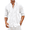 A-White, variant on Black Button Down Shirt Men Linen Shirt Casual Beach Summer Clothes Cruise Shirts for Men
