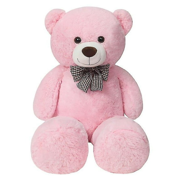 Giant 105/125/145cm Soft Teddy Bear Plush Toys Brown Bear Super B(size,color:105cm-pink)