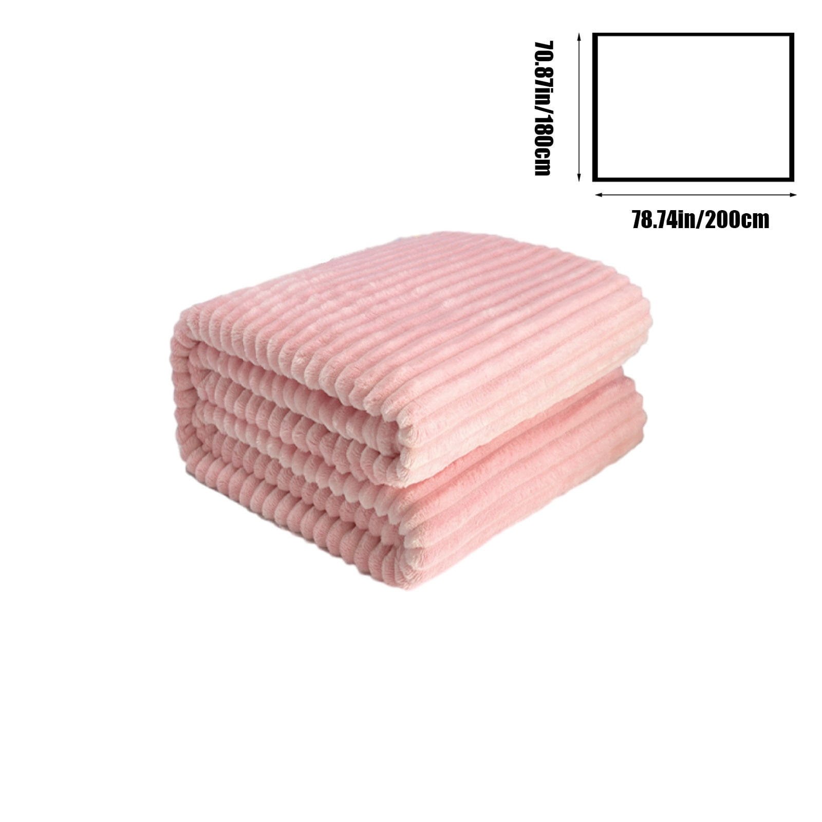 YIMWNYI Double Layer Raschel Blanket, Super Warm and Cozy Fleece for Winter Nights, Stylish Striped Design, Perfect for Beds, Sofas, and Cozy Moments