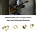 thumbnail image 4 of 4Pcs Guitar Finger Pick, Stainless Steel Rust  Guitar Thumb Finger Picks Plectrum Set, 4 of 8