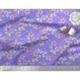 thumbnail image 3 of Soimoi polyester Crepe Fabric Leaves & Buttercup Floral Printed Fabric 1 Yard 42 Inch Wide, 3 of 3