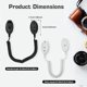 thumbnail image 5 of 2-Pack Magnetic Remote Control Holders with Spring Ropes - Wall-Mount, Adhesive, Anti-Loss, Secure Remotes & Small Items, 5 of 5