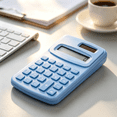 thumbnail image 6 of Pocket Size Basic Calculator, 4 Function Handheld Calculator with LCD Display, Battery Powered for School Home and Office Use (Pink), 6 of 6