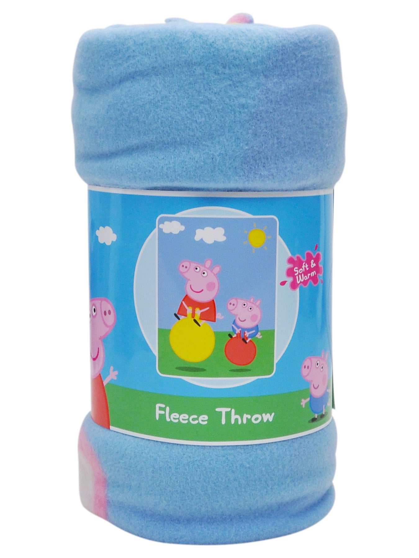 Kids Peppa Pig Bounce Fleece Throw Blanket 45"x60 ...