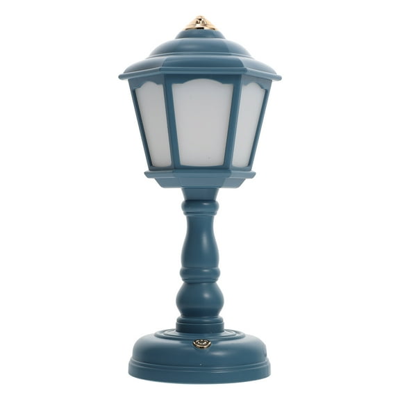 Pretyzoom 1 Set Decorative Table Lamps for Bedroom Blue LED Night Light with 3-level Dimmable Mode