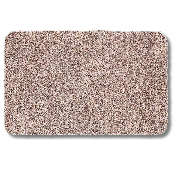 Clean Stepping - Remove Mud & Dirt Trap Out/Indoor Floor Mat Non Slip - Tan 18" x 28"