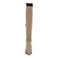 thumbnail image 3 of DKNY Womens Beige Cilli Square Toe Block Heel Zip-Up Dress Boots 7 M, 3 of 4