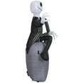 thumbnail image 4 of Halloween Inflatable Jack Skellington on Tombstone, 4 of 6
