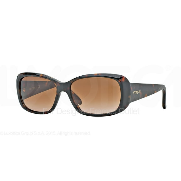 Vogue VO 2606S Plastic Womens Rectangle Sunglasses Dark Havana 55mm Adult