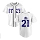 thumbnail image 1 of Kpop ITZY None of My Business Merch Baseball Jersey T-Shirt Fashion V-Neck Short, 1 of 4