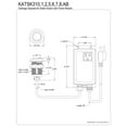 thumbnail image 2 of Kingston Brass KATSK315 Trimscape Single Outlet Garbage Disposal Air Switch Kit, Oil Rubbed Bronze, 2 of 4